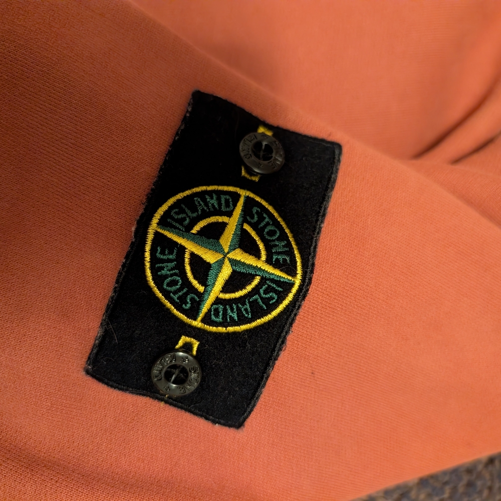 Stone Island Logo Patch Crewneck - Rust Orange